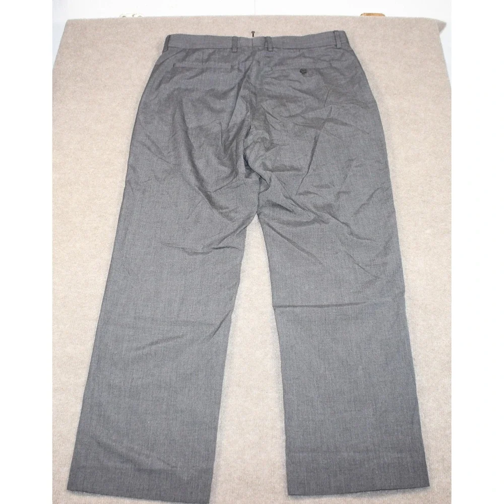 Banana Republic Classic Fit Gray Dress Pants Mens 34x30 Flat Front Trousers